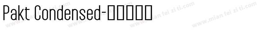 Pakt Condensed字体转换